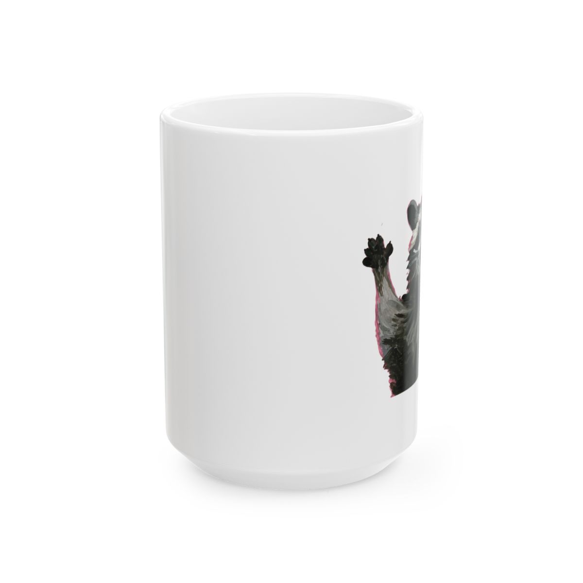 Trash Party raccoon mug - alternate angle 4, merchandise