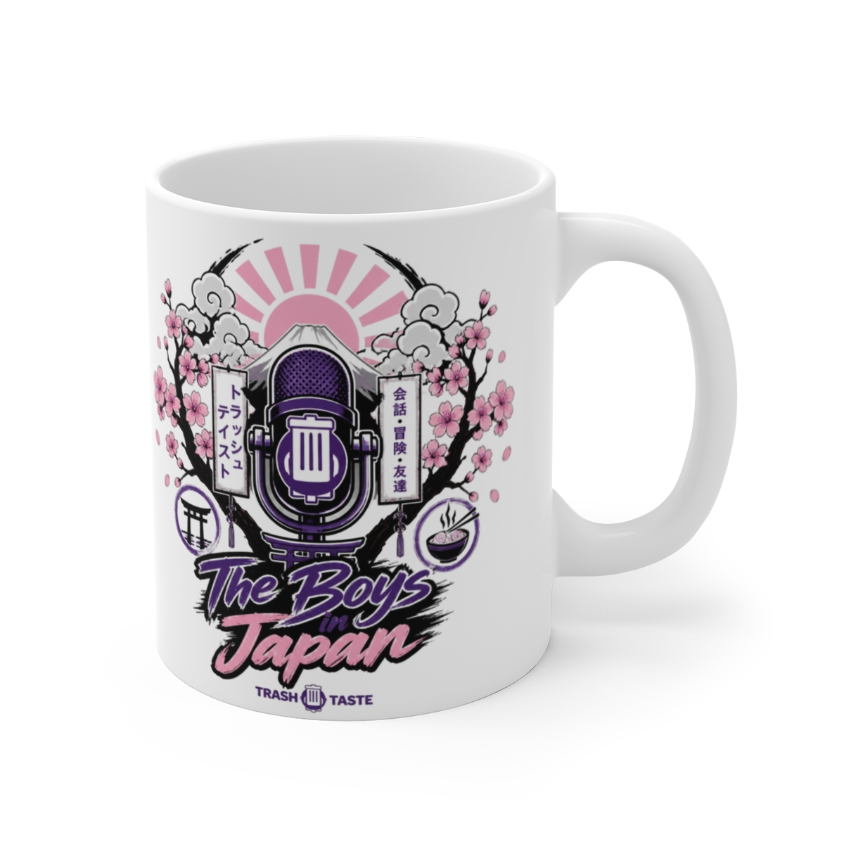 Trash Taste "The Boys in Japan" White Mug