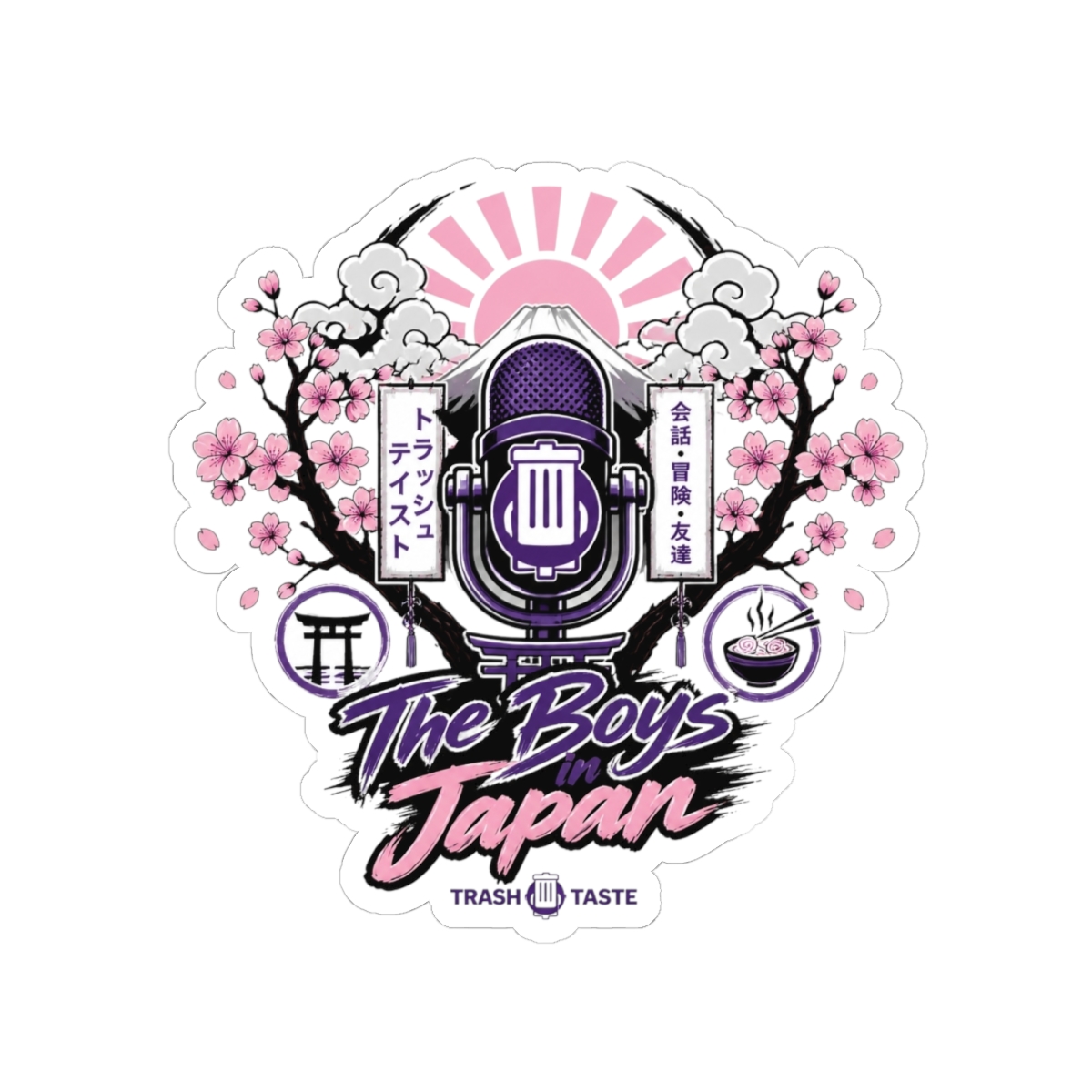 Trash Taste "The Boys in Japan" Sticker